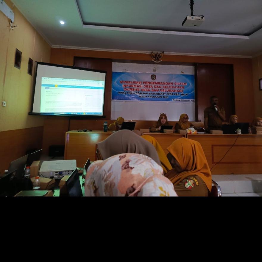 Sosialisasi Pengembangan Sistem Informasi Desa dan Kelurahan di Kabupaten Wajo